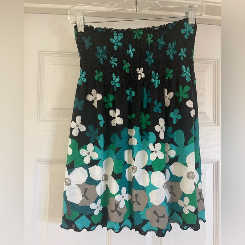 Floral Print Women's strapless top
